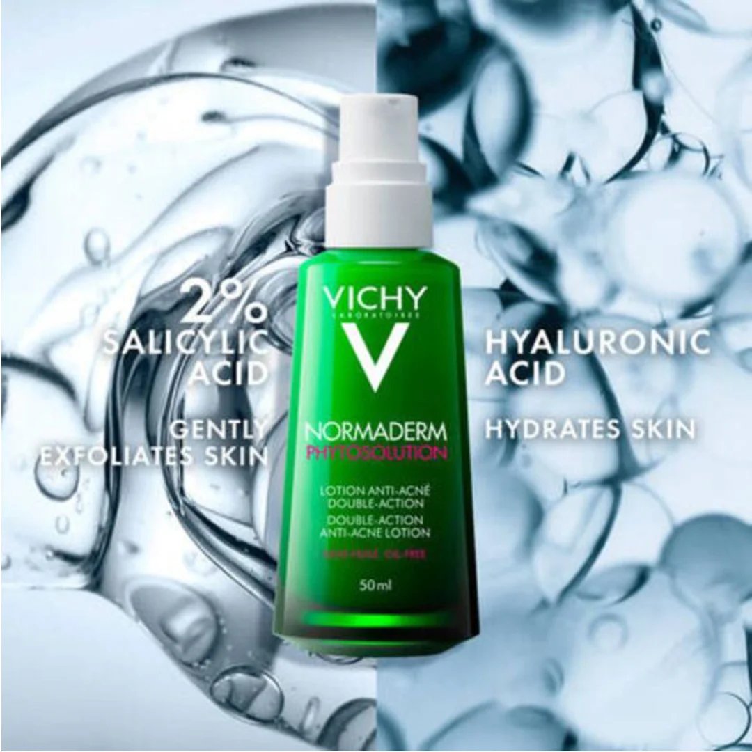 Vichy Normaderm Phytosolution Soin Double Correction Peau Grasse Acnéique | 50ml