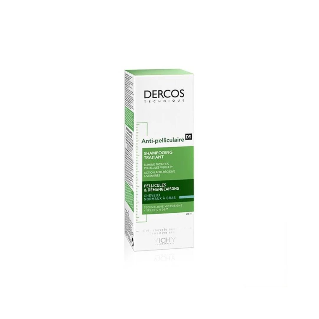 VICHY DERCOS SHAMPOING ANTIPELLICULAIRE CHEVEUX NORMAUX A GRAS 200 ML