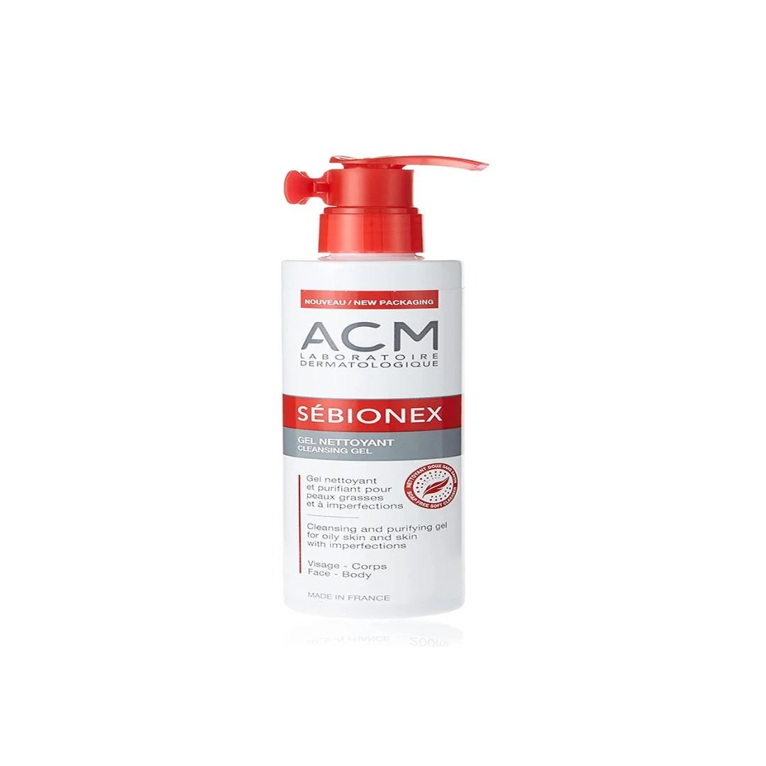 ACM Sebionex Gel Nettoyant 500ml - Gel purifiant pour peau grasse et acnéique