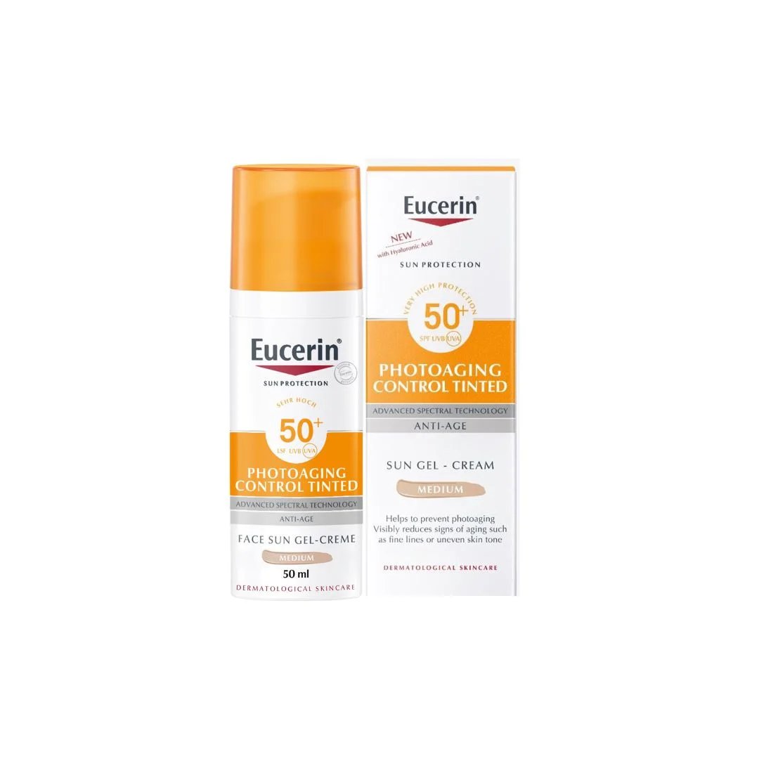 Eucerin Photoaging Control Gel-Crème SPF50 Teintée : Protection Optimale et Éclat Instantané !