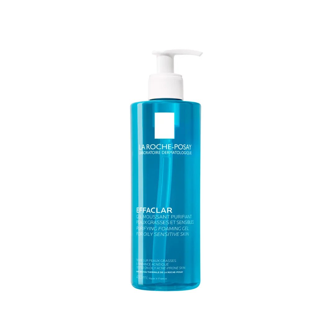La Roche-Posay Effaclar Gel Moussant Peau Grasse Acnéique 400ml.
