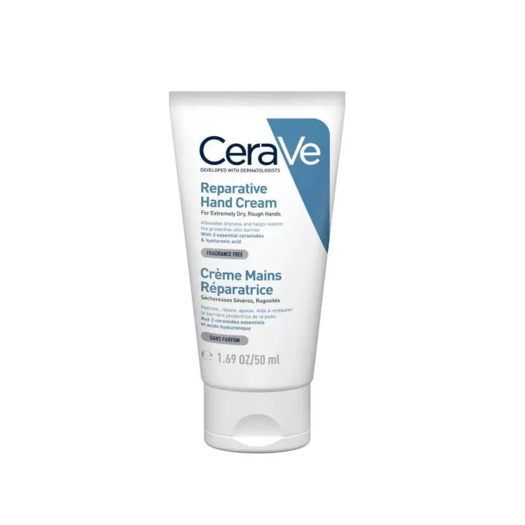 CeraVe Crème Réparatrice Mains Sèches et Abîmées | 50ml