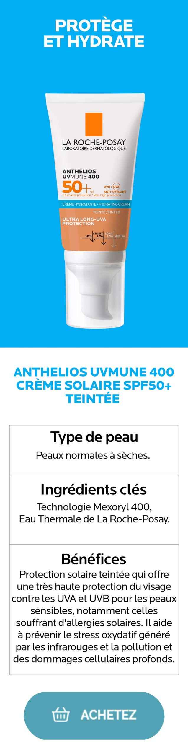 La Roche-Posay Anthelios XL Crème Solaire Matifiante Invisible SPF50+