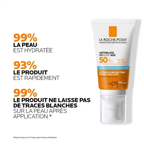 La Roche Posay ANTHELIOS UVMUNE 400CRÈME SOLAIRE SPF50+ | Peau sensible normales à sèches |50ml