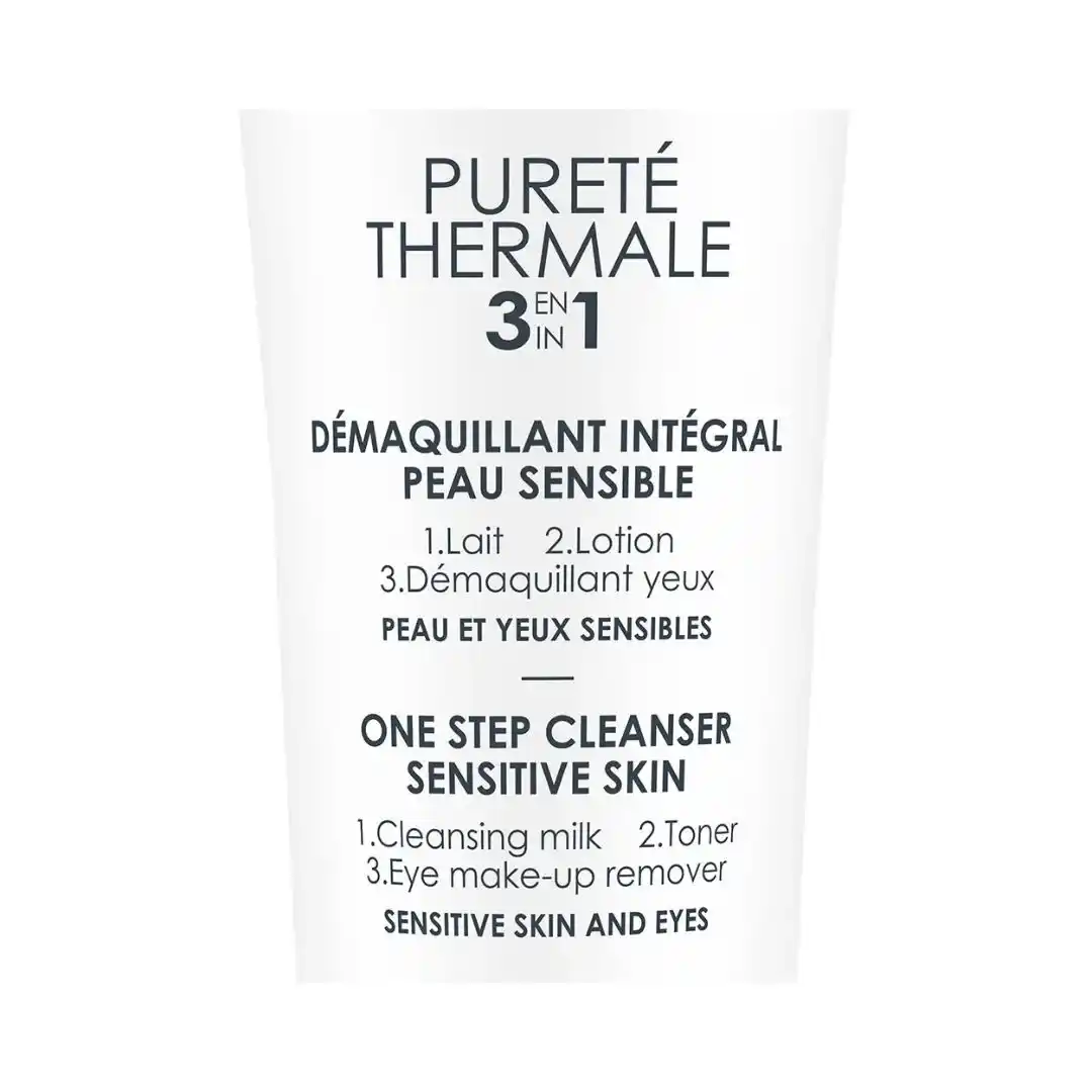 Vichy Pureté Thermale Démaquillant Intégral 3en1 Peau Sensible | 300ml