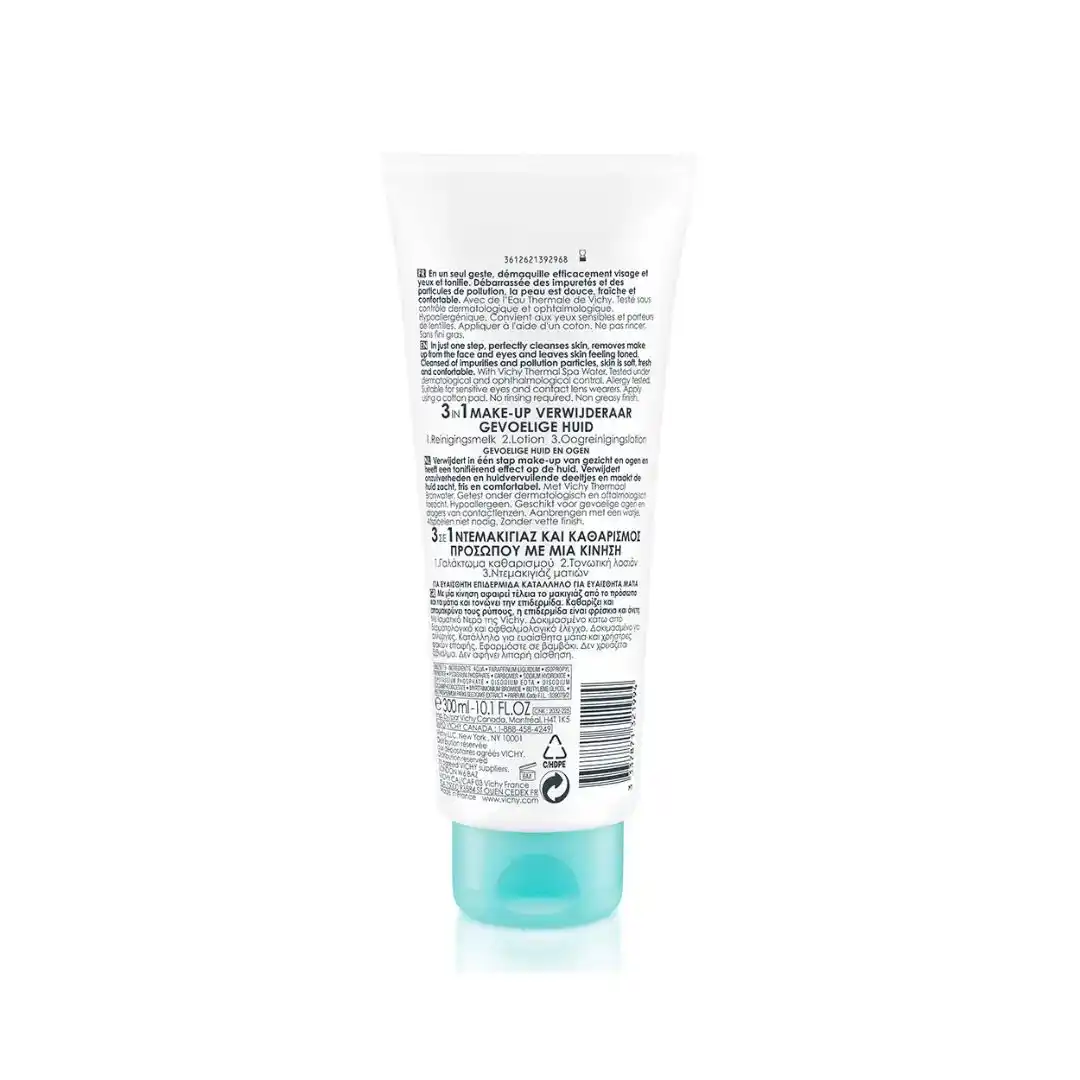 Vichy Pureté Thermale Démaquillant Intégral 3en1 Peau Sensible | 300ml