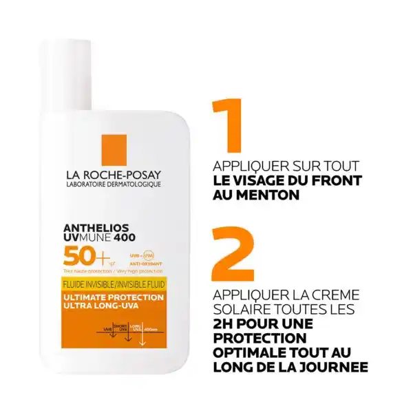 LA ROCHE POSAY ANTHELIOS UVMUNE 400 FLUIDE SOLAIRE INVISIBLE SPF 50+ 50ml