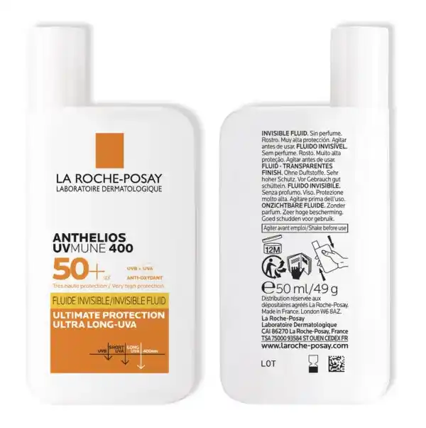LA ROCHE POSAY ANTHELIOS UVMUNE 400 FLUIDE SOLAIRE INVISIBLE SPF 50+ 50ml