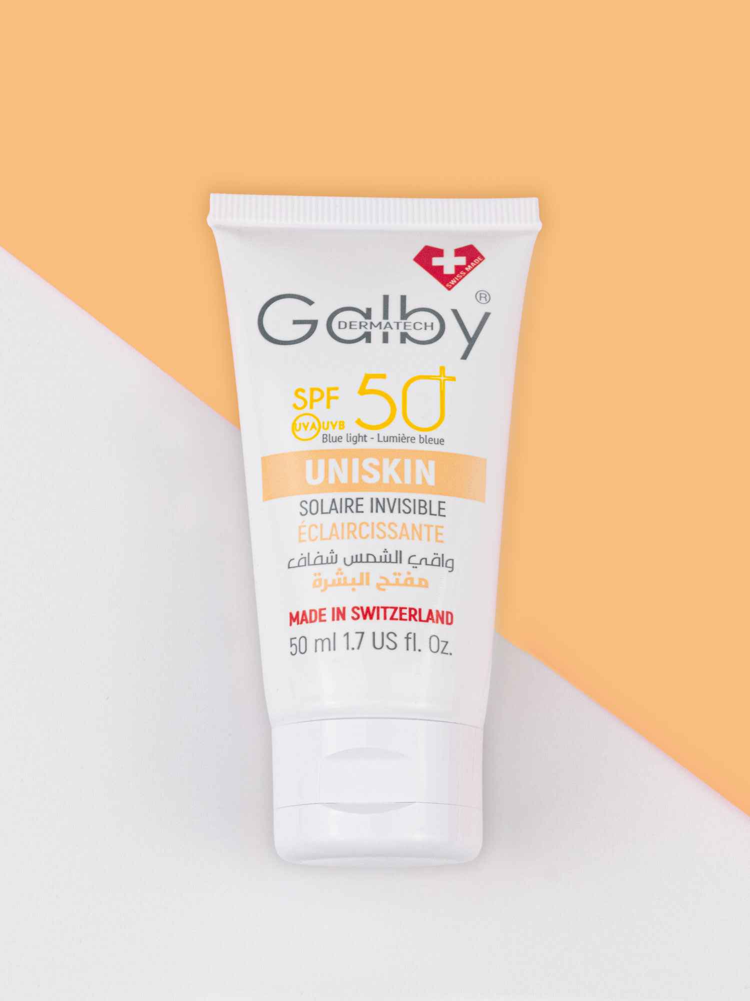 Galby Uniskin Crème Solaire Éclaircissante SPF 50