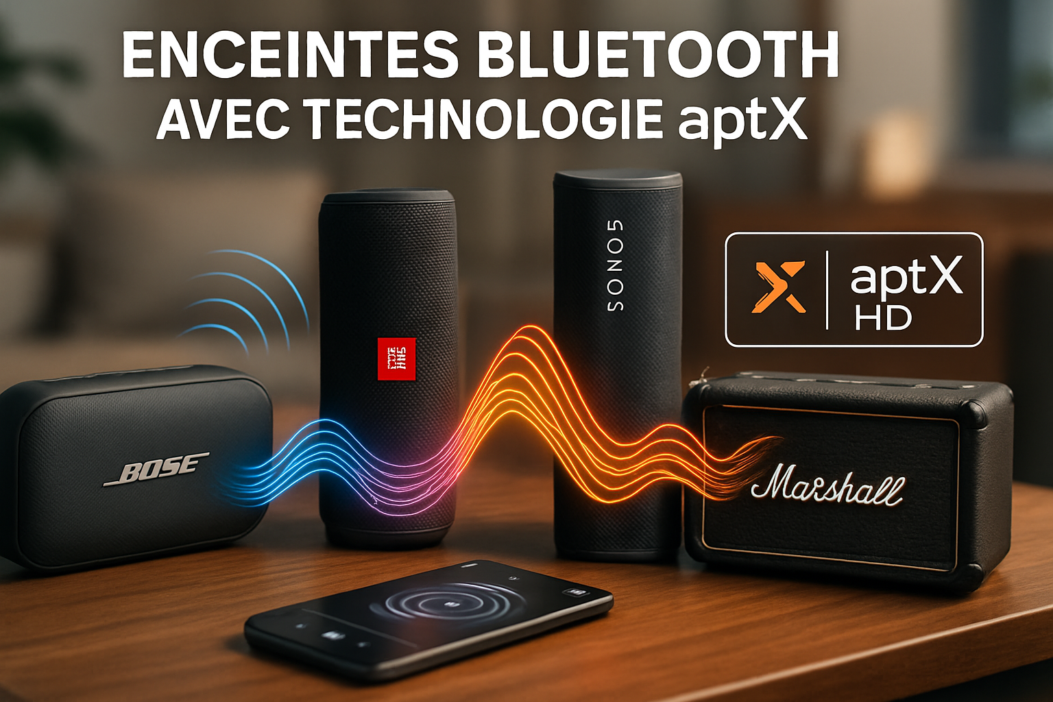 Découvrez les meilleures enceintes Bluetooth avec technologie aptX pour un son haute fidélité