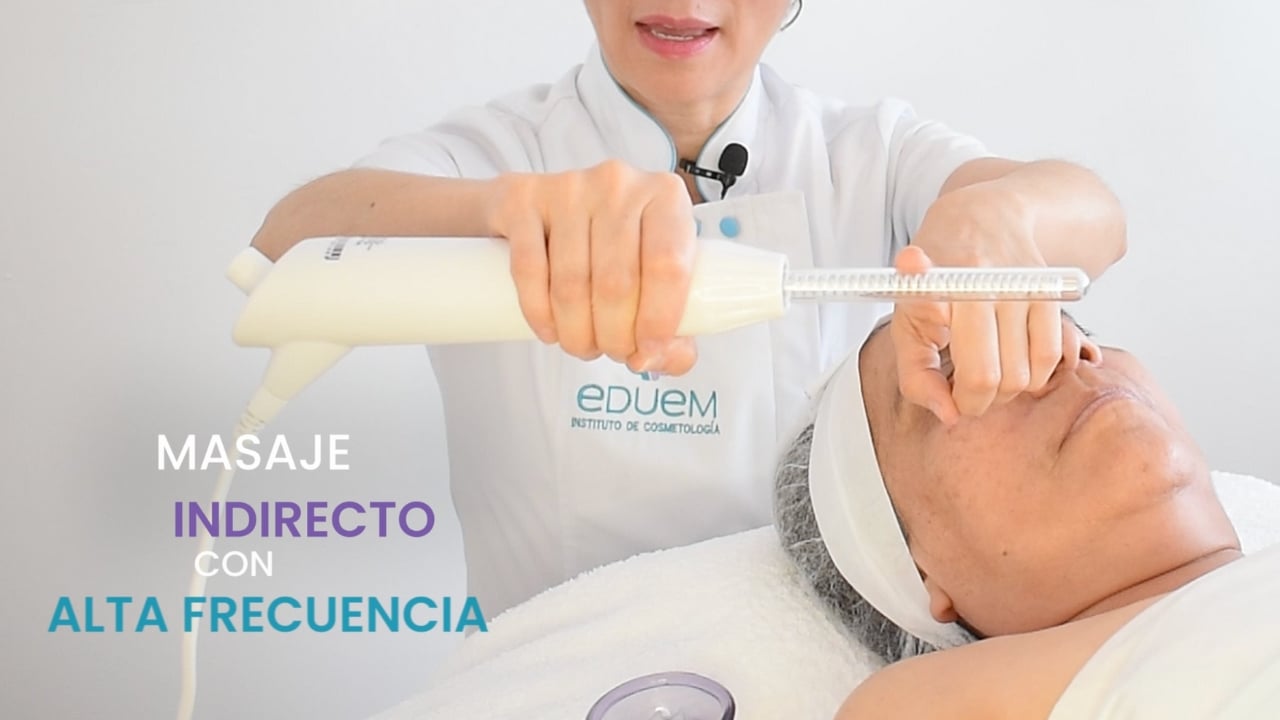 Dispositivo de alta frecuencia utilizado en tratamientos faciales para rejuvenecer la piel.