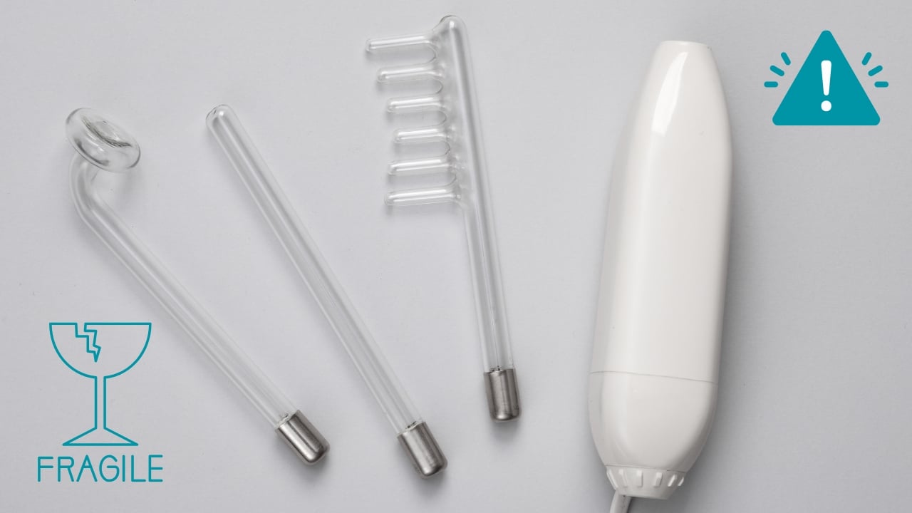 Cuidados esenciales para los electrodos de vidrio del aparato de alta frecuencia, evitando roturas y asegurando su durabilidad.
