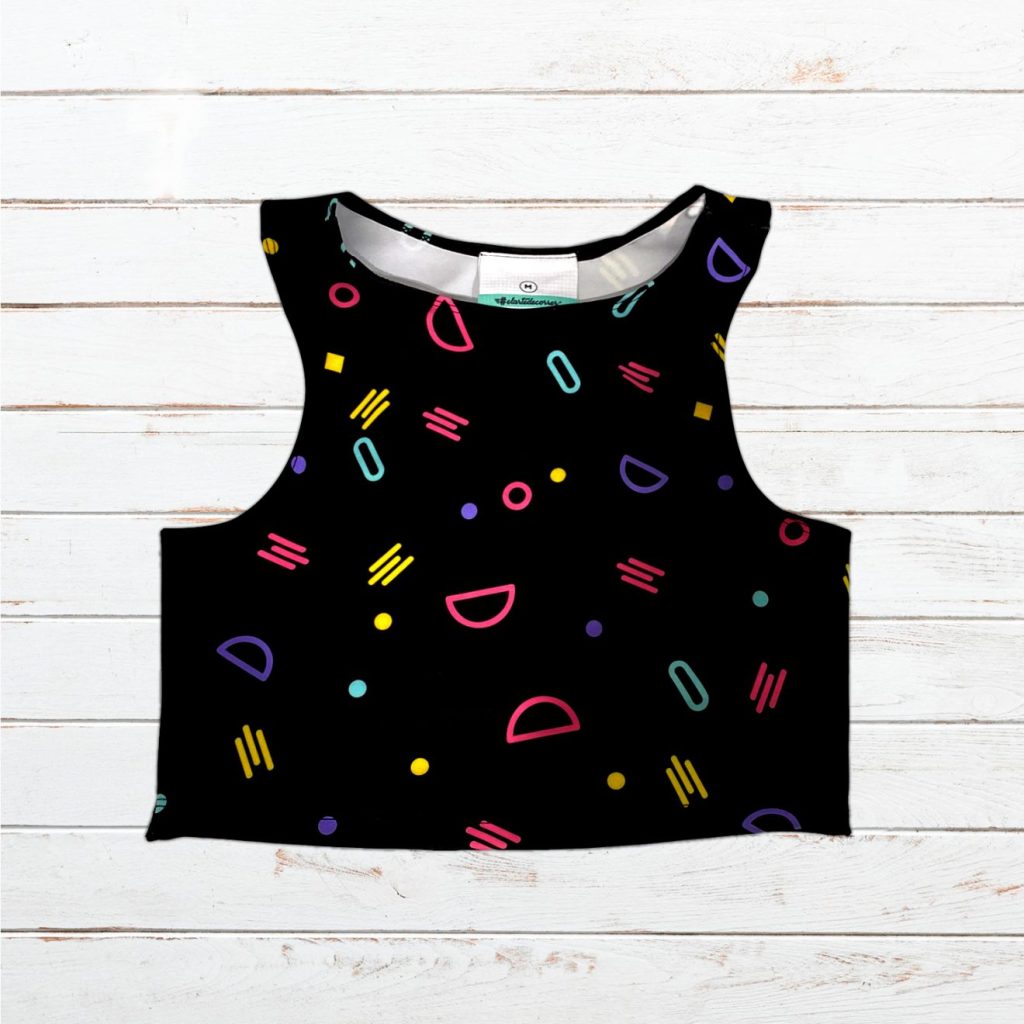 Camiseta top elástica mujer #BestiaParda negra de MANDANGA club