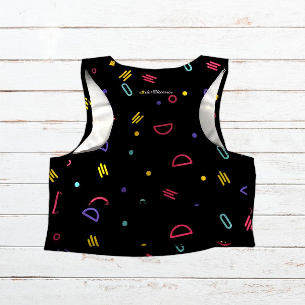 Camiseta top elástica mujer #BestiaParda negra de MANDANGA club - Imagen 2