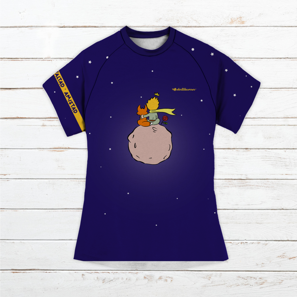 Camiseta técnica mujer El Principito, delantero