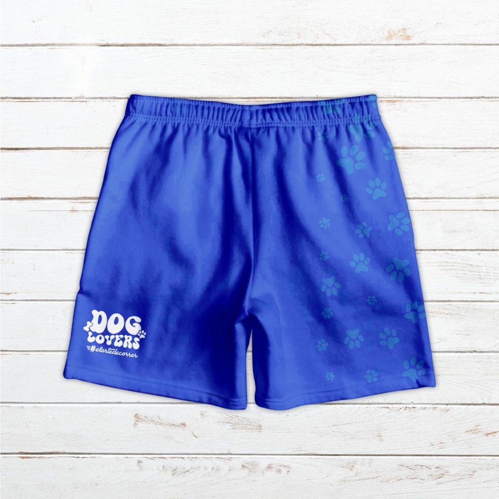 Pantalón técnico unisex bolsillos laterales #HuellasPerrunas azul