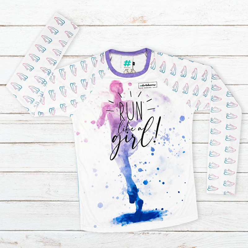 Camiseta manga larga mujer #WOMAN