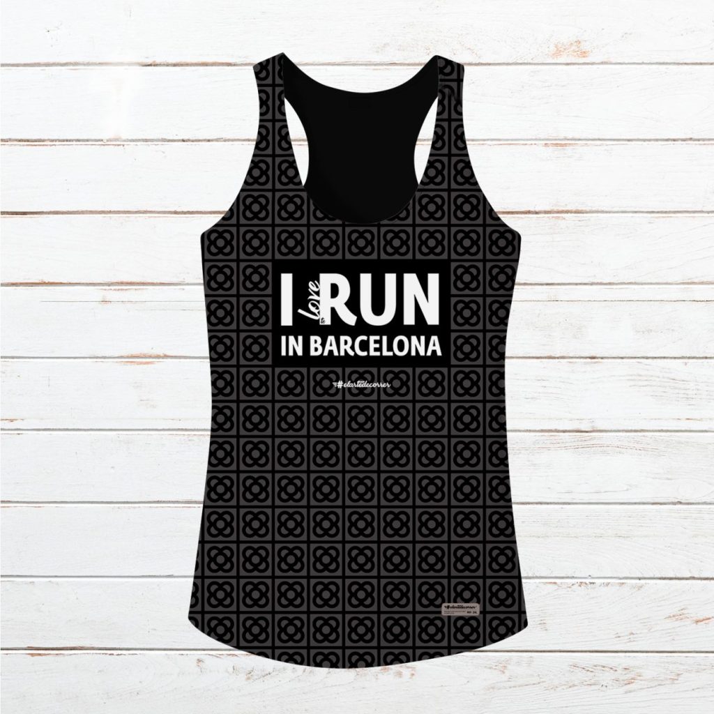 Camiseta tirantes mujer #Barcelona Negra