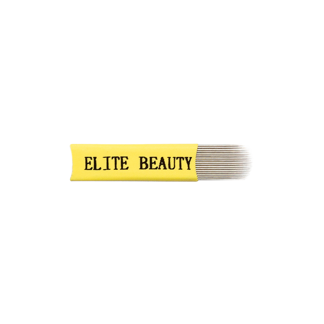 Microblading Needles 12 Prong 3row Shape Yellow