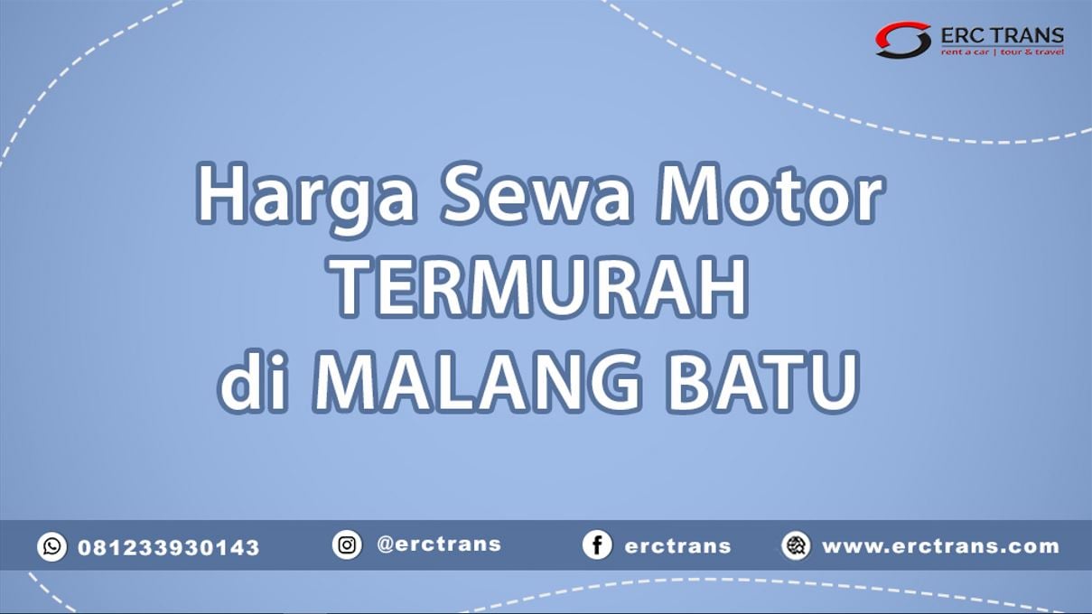 harga sewa motor murah