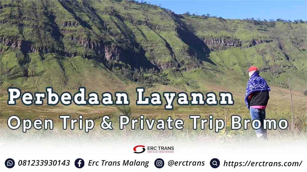 perbedaan open trip dan private trip