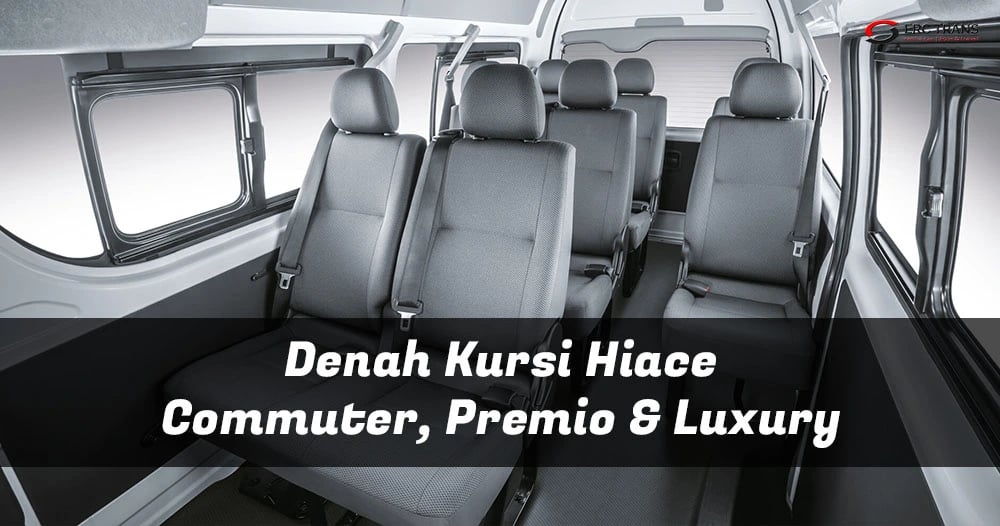 denah kursi hiace
