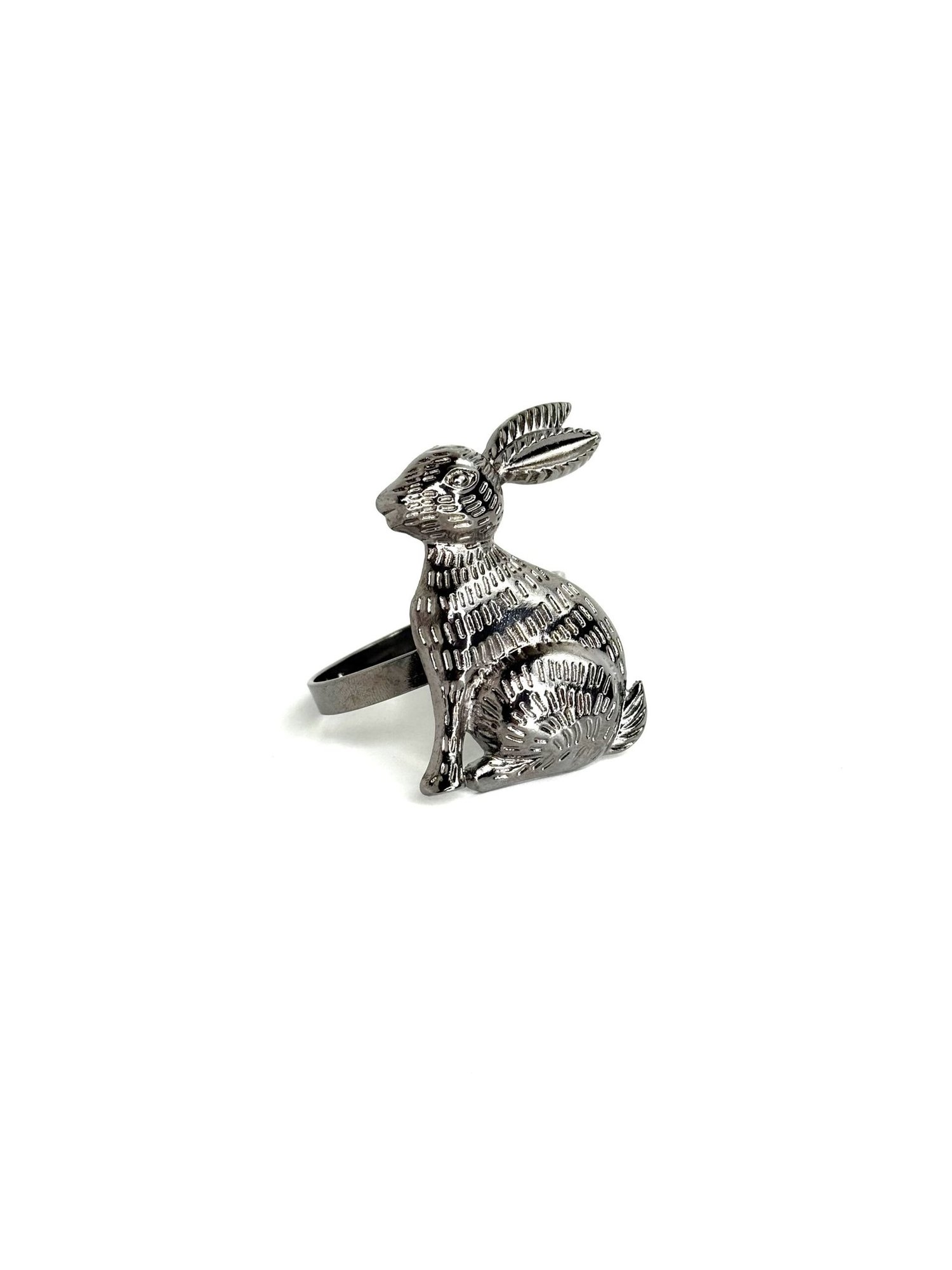 Stalo servetėlių žiedai "Silver rabbit" (2 vnt.) + DOVANA KIAUŠINIŲ LAIKIKLIAI (2 VNT.) - Image 4