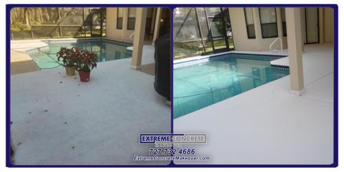 Concrete restoration before & after