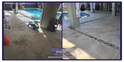 Concrete restoration before & after