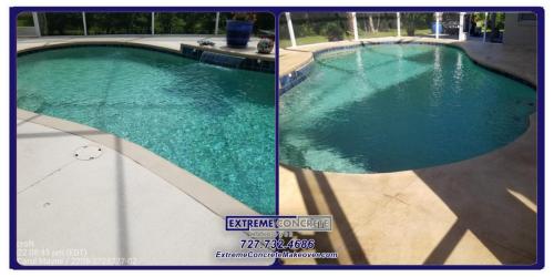 Concrete restoration before & after