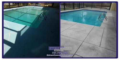 Concrete restoration before & after