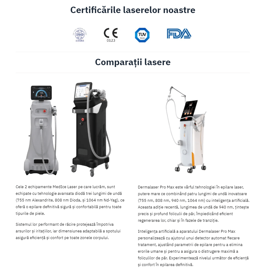 comparatii lasere 3 si 4 lungimi de unda epilare definitiva laser la expert body care comparatii lasere epilare definitiva expert body care