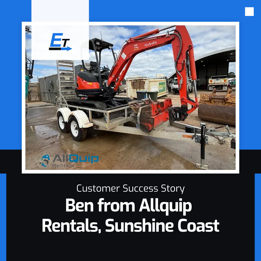 Customer Success Story Ben from Allquip Rentals, Sunshine Coast, QLD