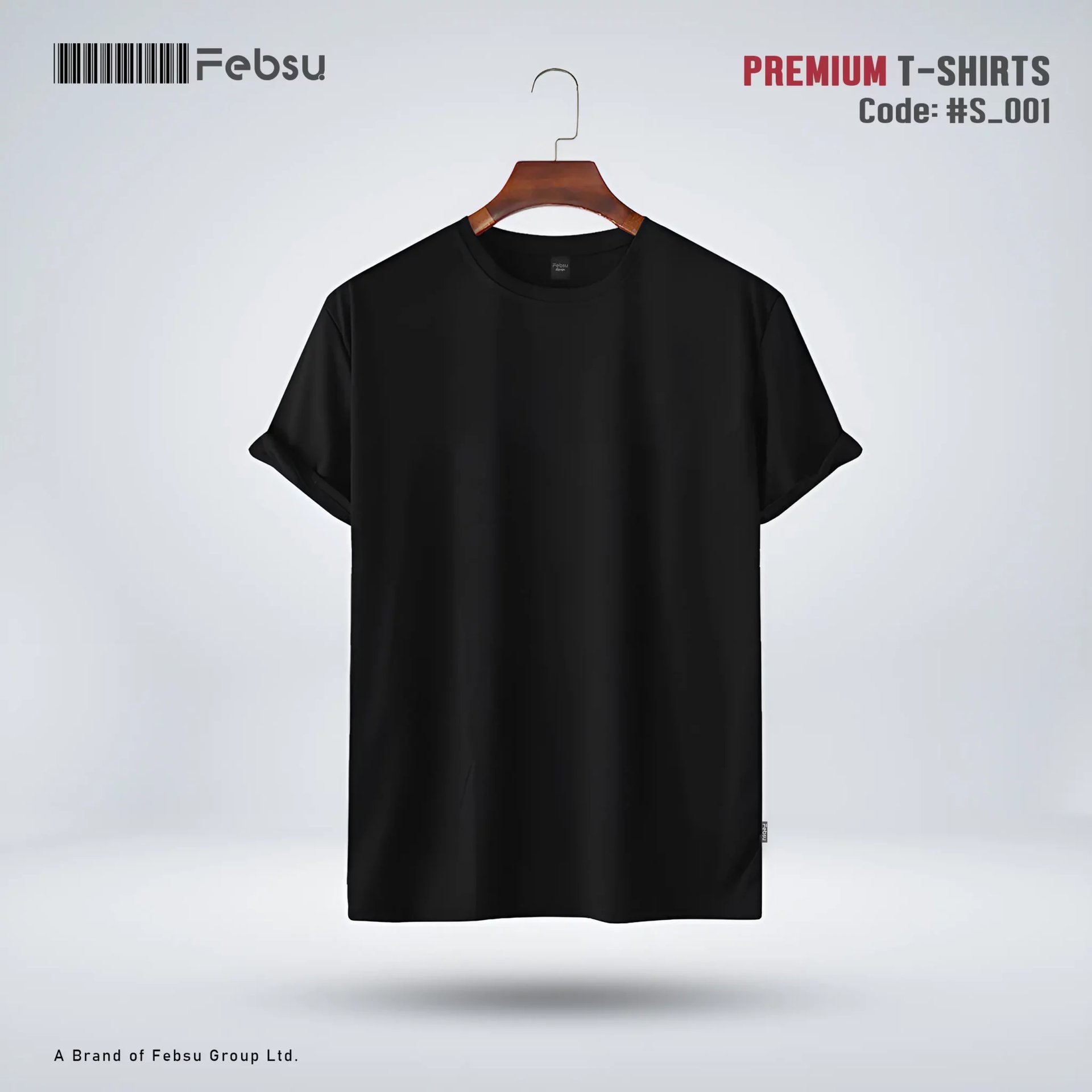 Mens Premium Blank T-shirt - Black