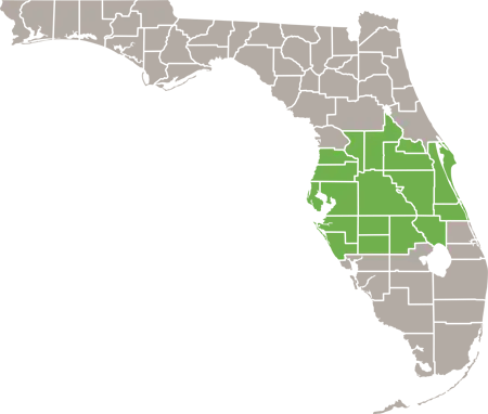 The Florida Service Area The Florida Service Area Map