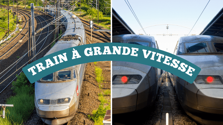 TGV trains like the ones shown here comprise France's high-speed rail network.