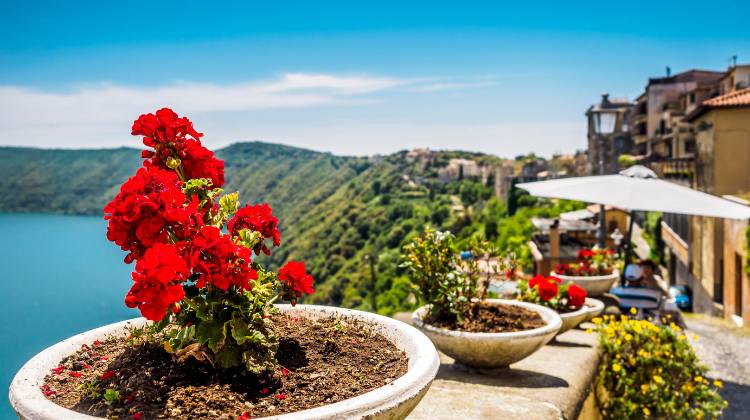 A very easy train trip from Rome, Castel Gandolfo (pictured) is about 45 minutes from the Italian capital.