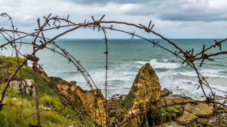 To reach the Normandy D-Day beaches from Paris requires an easy train and shuttle from Bayeux.