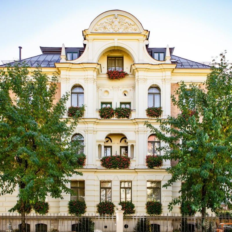 When traveling from Paris to Munich by train, the Hotel Uhland makes a fine place to stay.