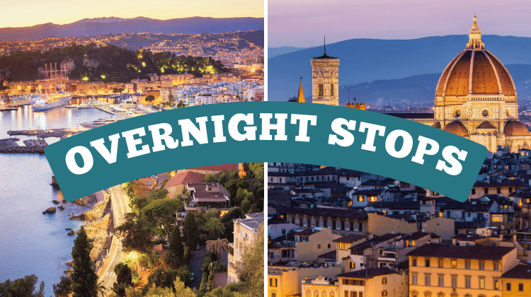 We recommend these cities as overnight stopovers for the Paris to Rome train journey.