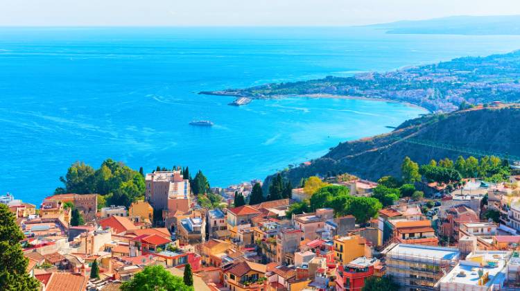 Traveling from Rome to Sicily by train requires a ferry crossing like the one shown here.