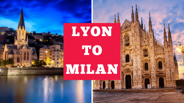 How to get from Lyon, France to Milan, Italy by trains