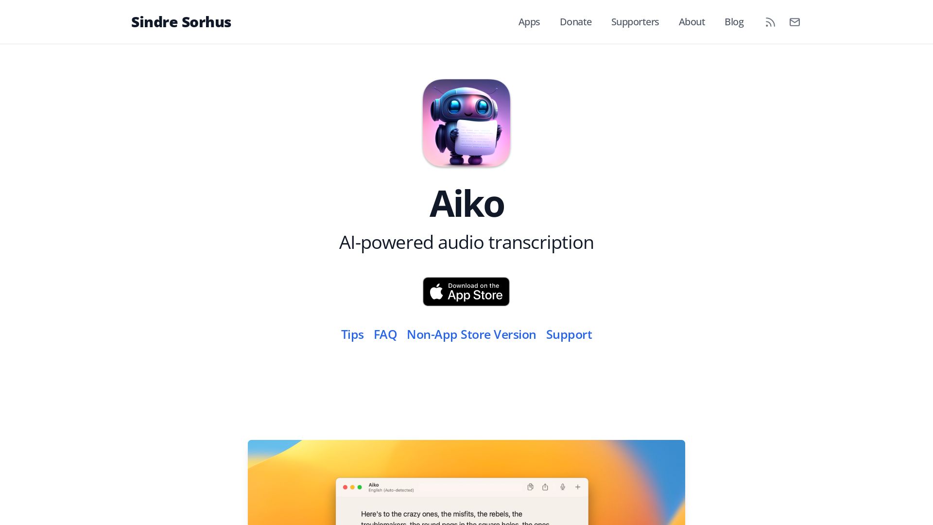 Aiko ai audio transcription tool futureen