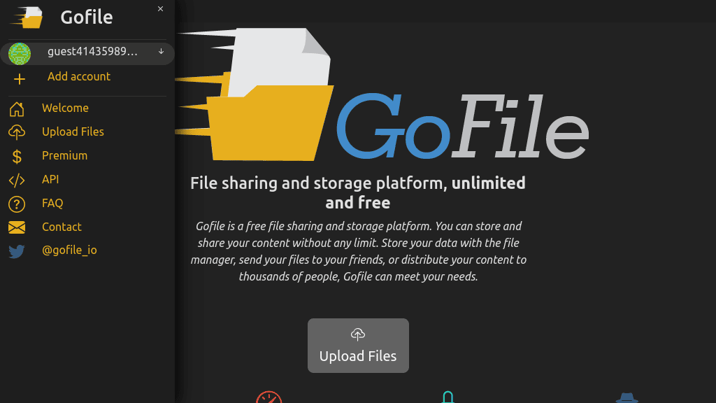 Gofile fast free and secure file sharing and storage futureen