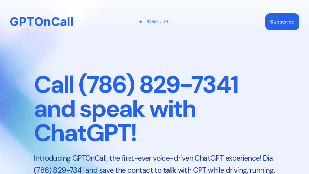 gptoncall-by-Futureen