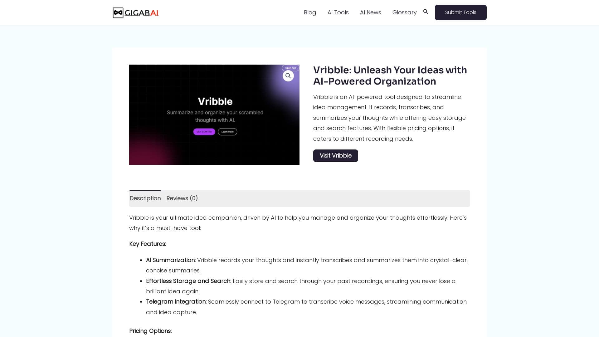 vribble-AI-Tools-by-Futureen