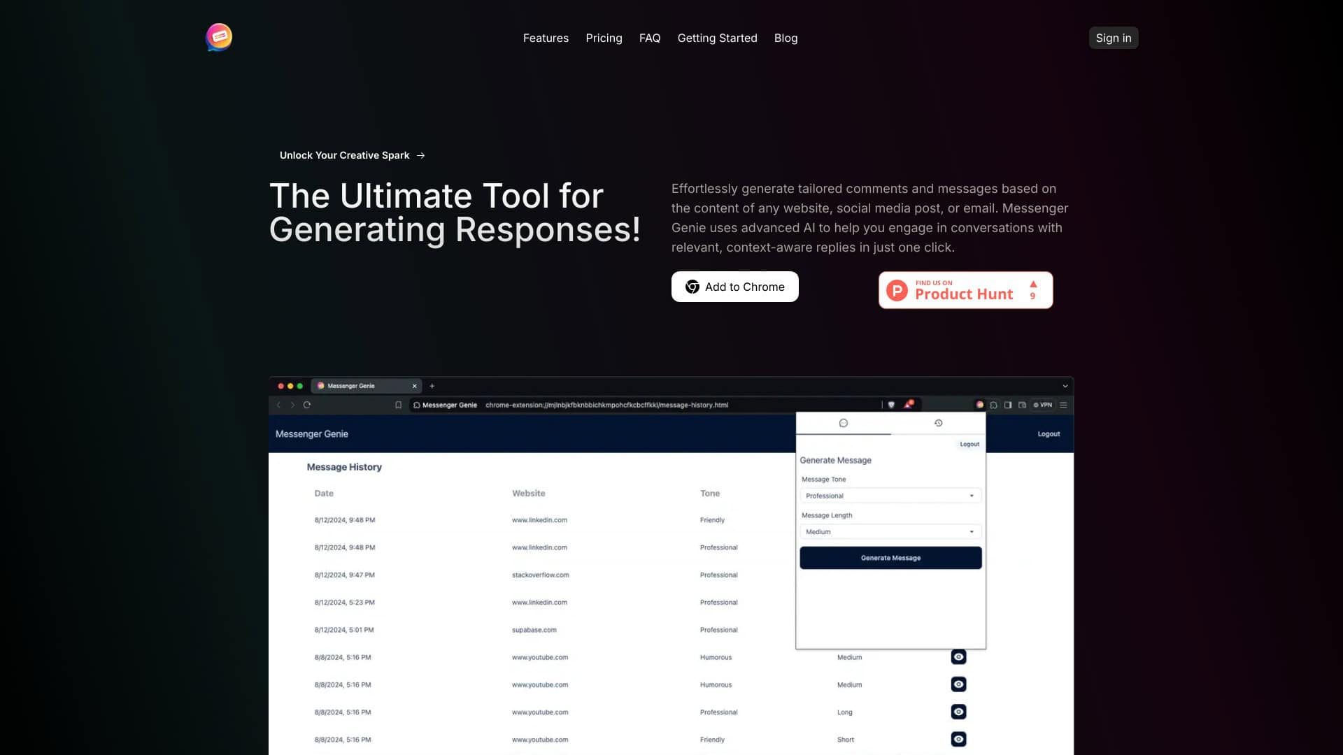 messenger-genie-Latest-AI-Tool