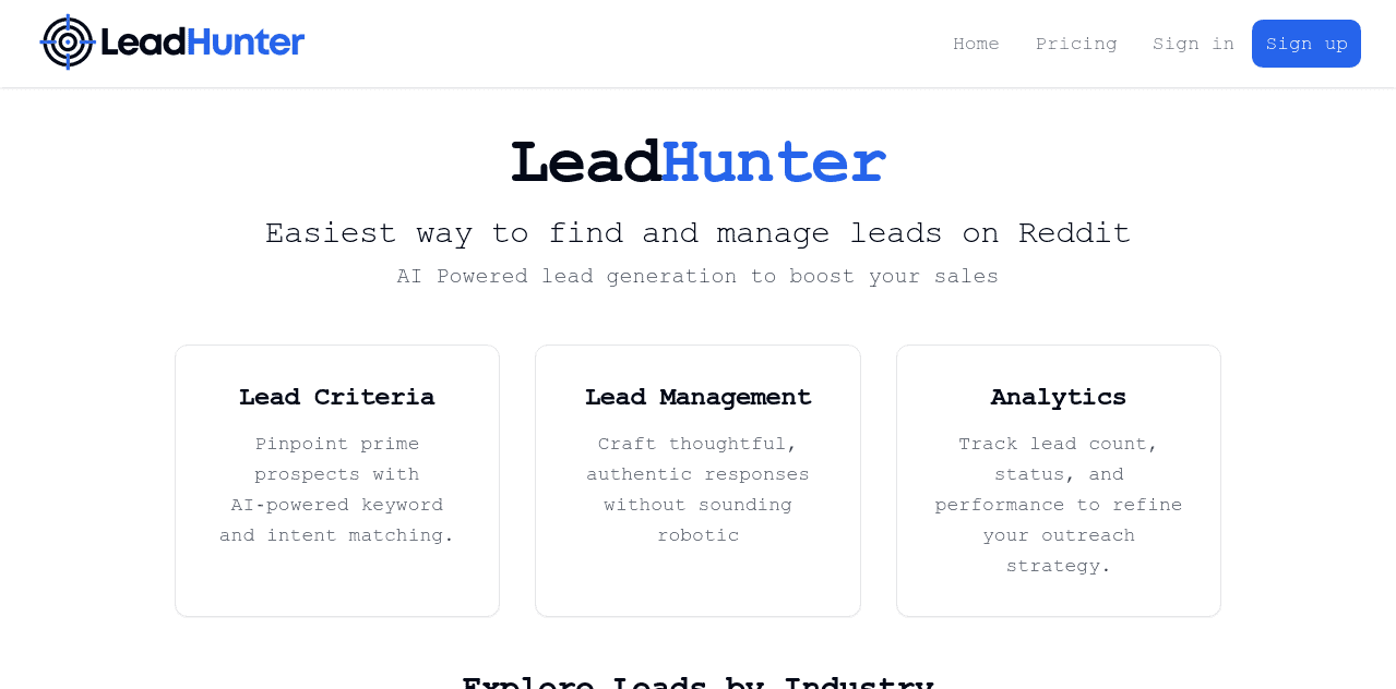 leadhunter-AI-Tool