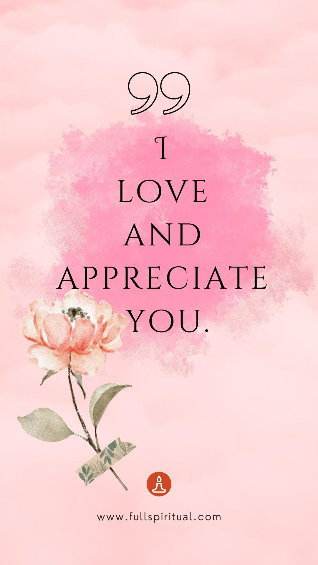 Marriage Affirmations 27 love and appreciate