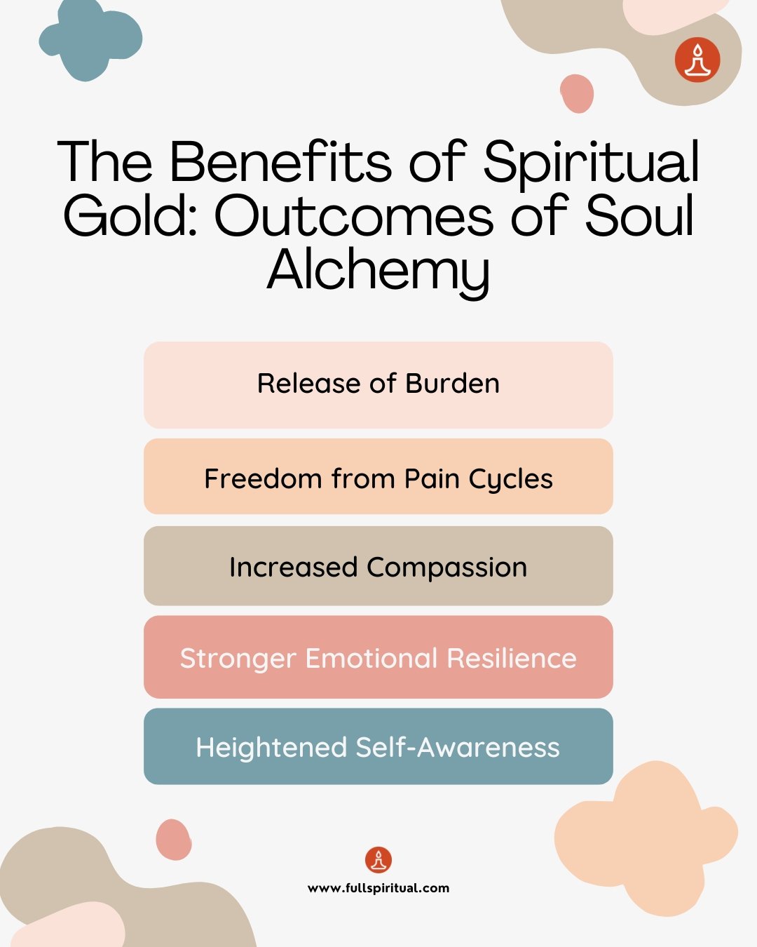 Alchemy of the Soul: Transforming Pain into Spiritual Gold for Deep Healing and Growth 3 The Benefits of Spiritual Gold Outcomes of Soul Alchemy